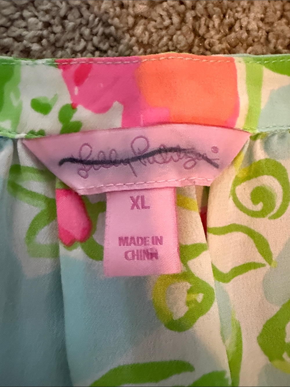 Lilly Pulitzer Stacy tank size XL - Picture 2 of 8